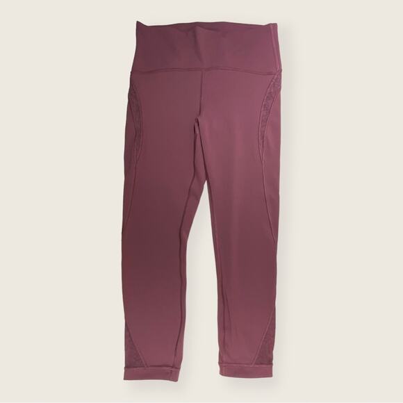 EUC | Lululemon | Capri Leggings | Mauve | Size 8 - Picture 1 of 10